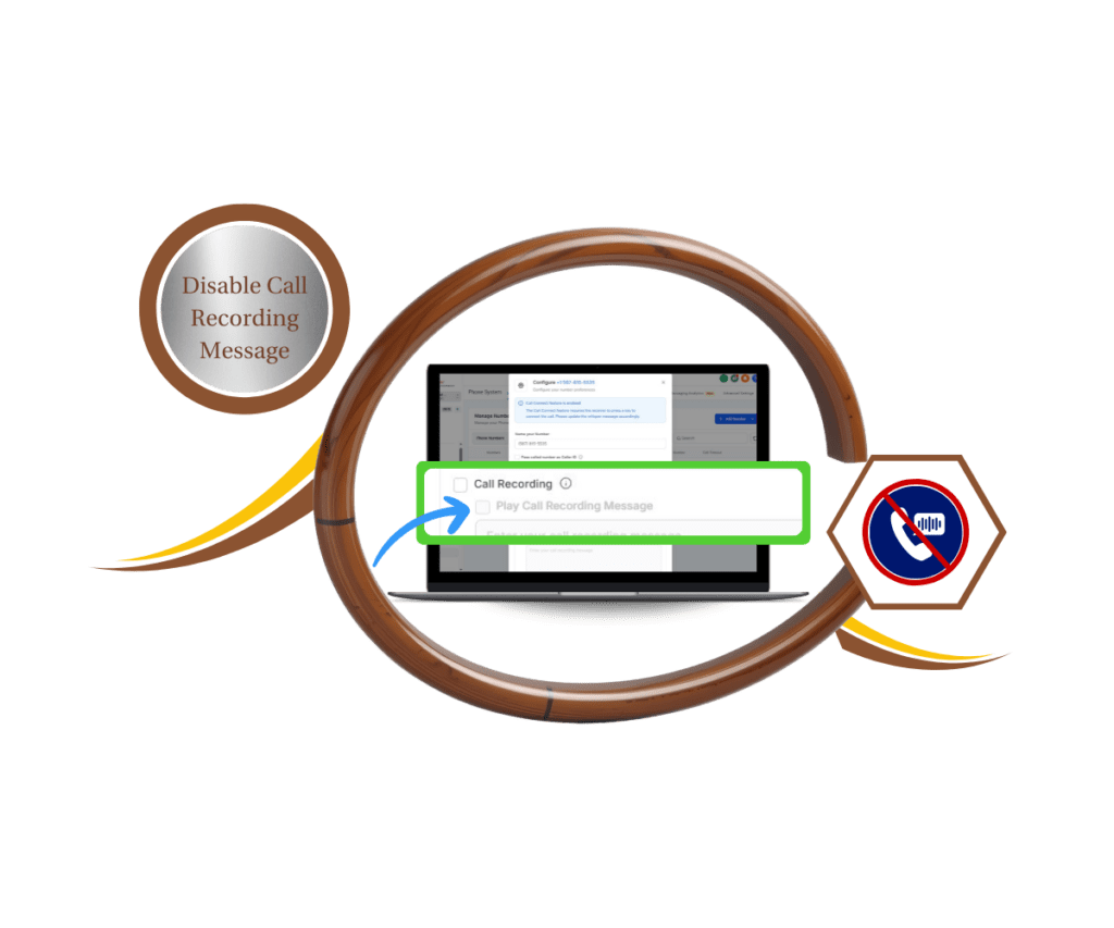 Call recording message update of GoHighLevel