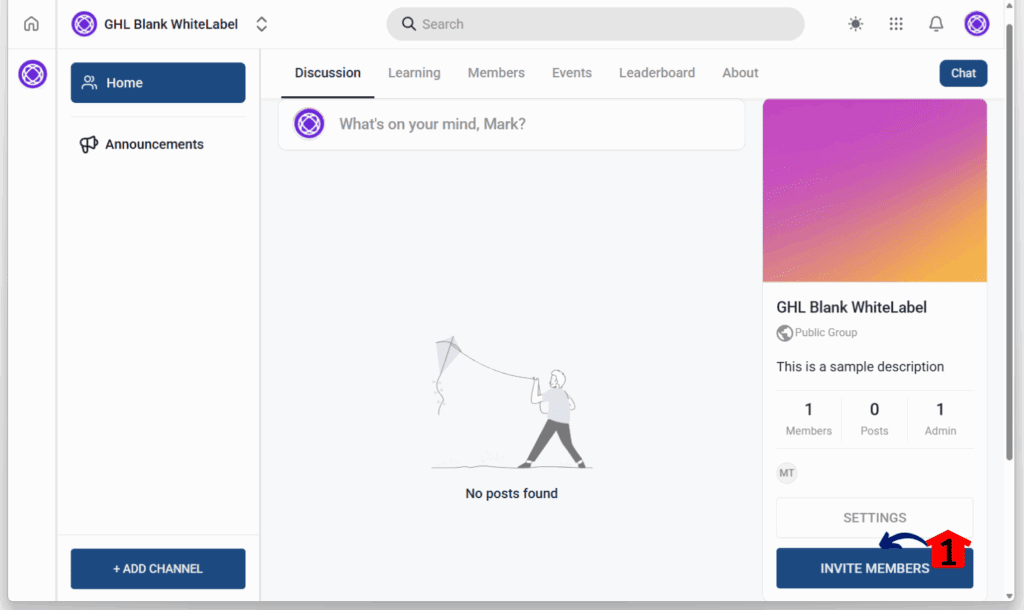 Community Engagement Platform - invite members