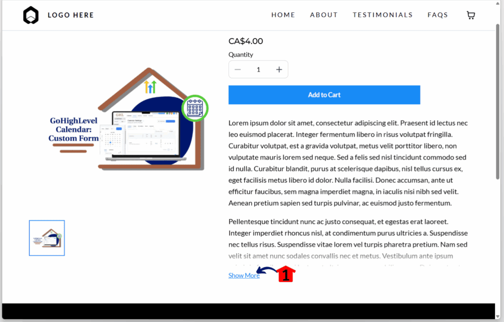 ecommerce funnel updates - show more