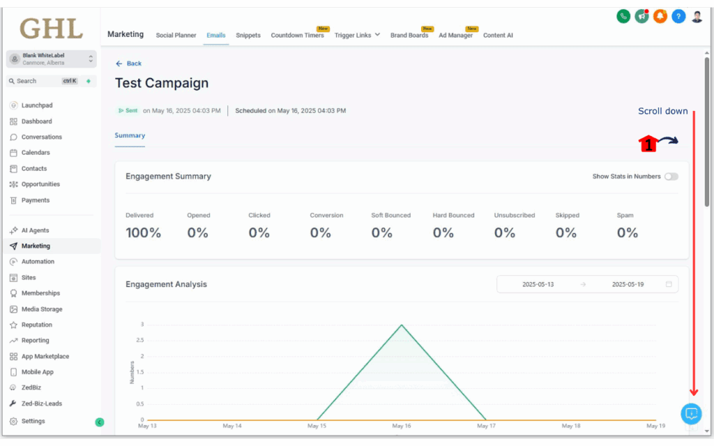 ghl-campaign-contact-tagging-04-1 GHL Campaign statistics dashboard