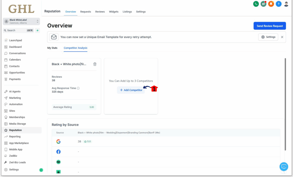 ghl-competitor-analysis-tool-02 Adding competitors
