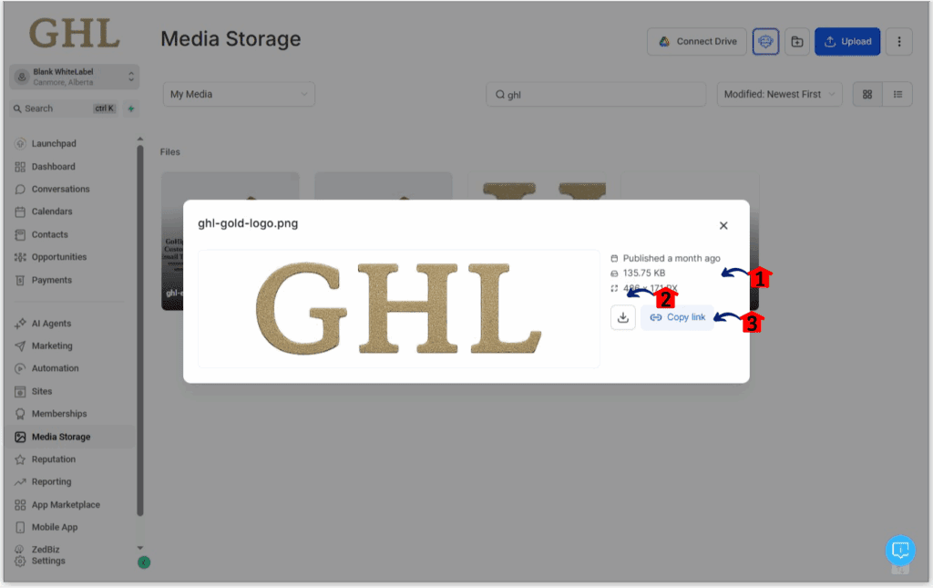 ghl-manage-media-storage-07 Viewing image details in media storage