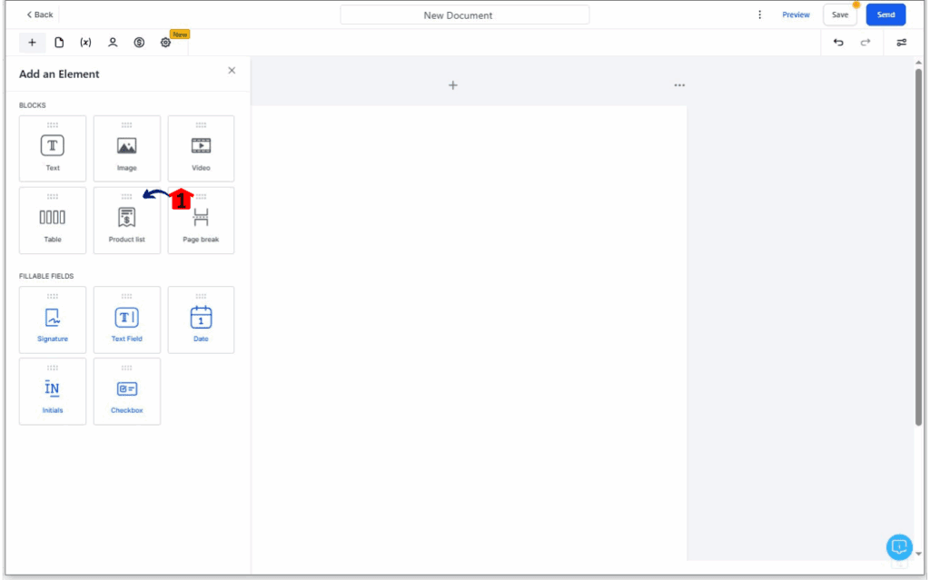 ghl-product-image-in-documents-04 Add the Product List block
