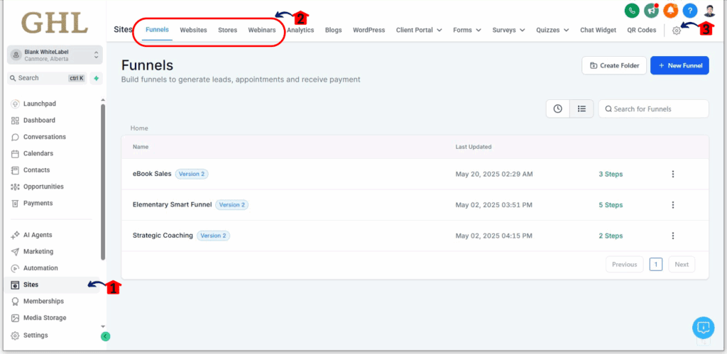 ghl-purchase-domains-easily-05 Direct purchasing of domain inside project page
