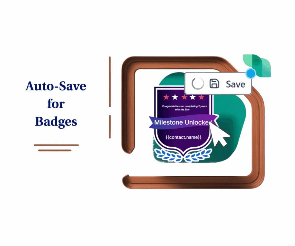 Editing badge auto-save update