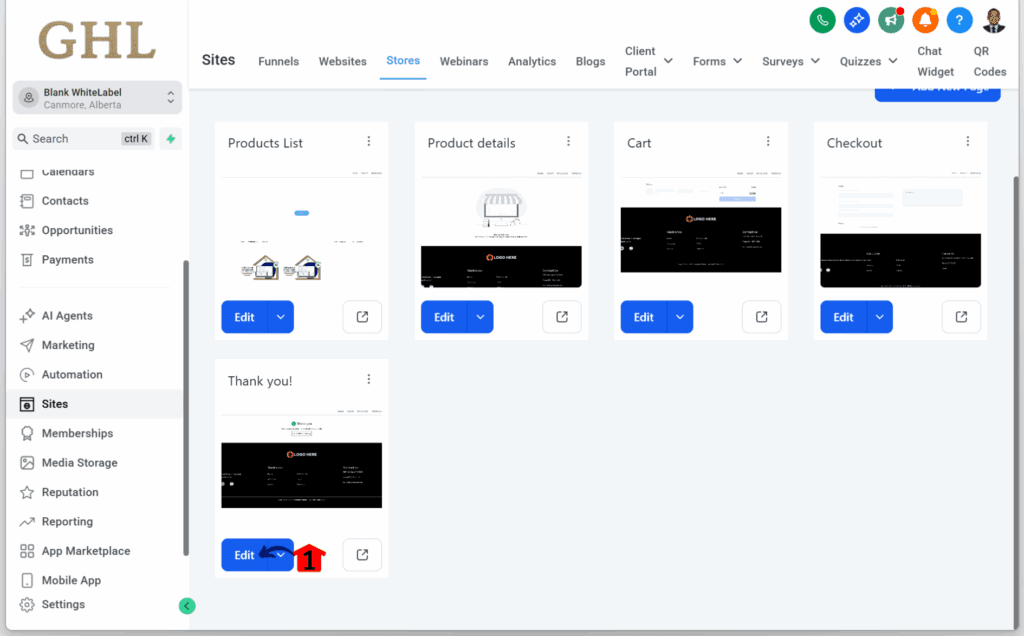 ghl-download-button-digital-ecommerce-thank-you Editing the Thank you page