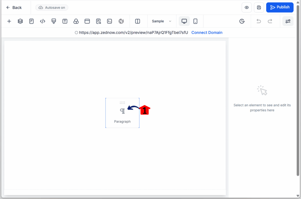 ghl-drag-drop-auto-hierarchical-element showing the drag-and-drop builder update