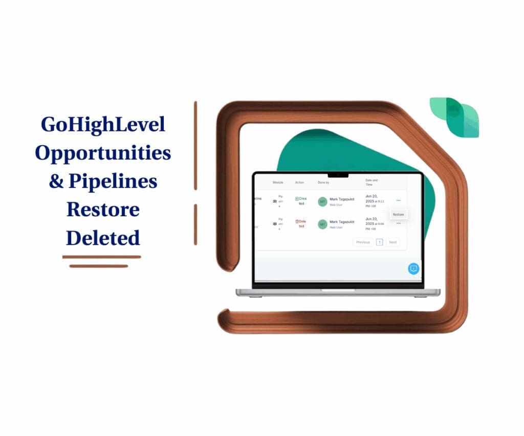 Restore Deleted Pipelines Fast with GoHighLevel Audit Logs