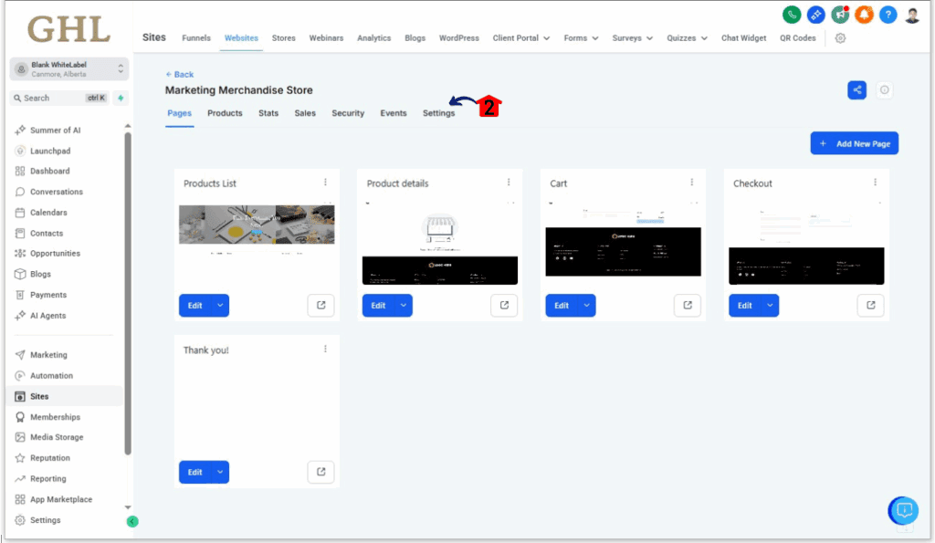 ghl-offline-chat-widget-3 Open Website Settings