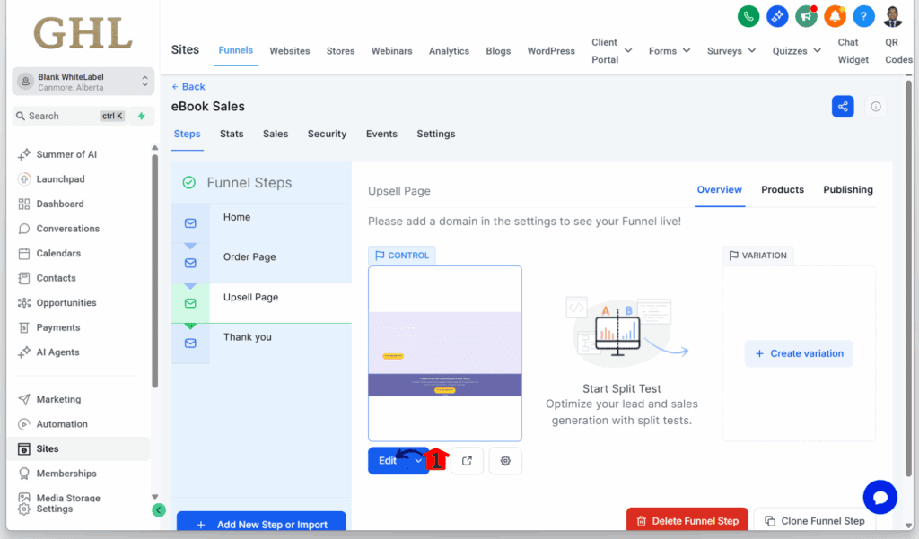 mini-guide-set-up-one-click-upsell-edit editing the funnel step