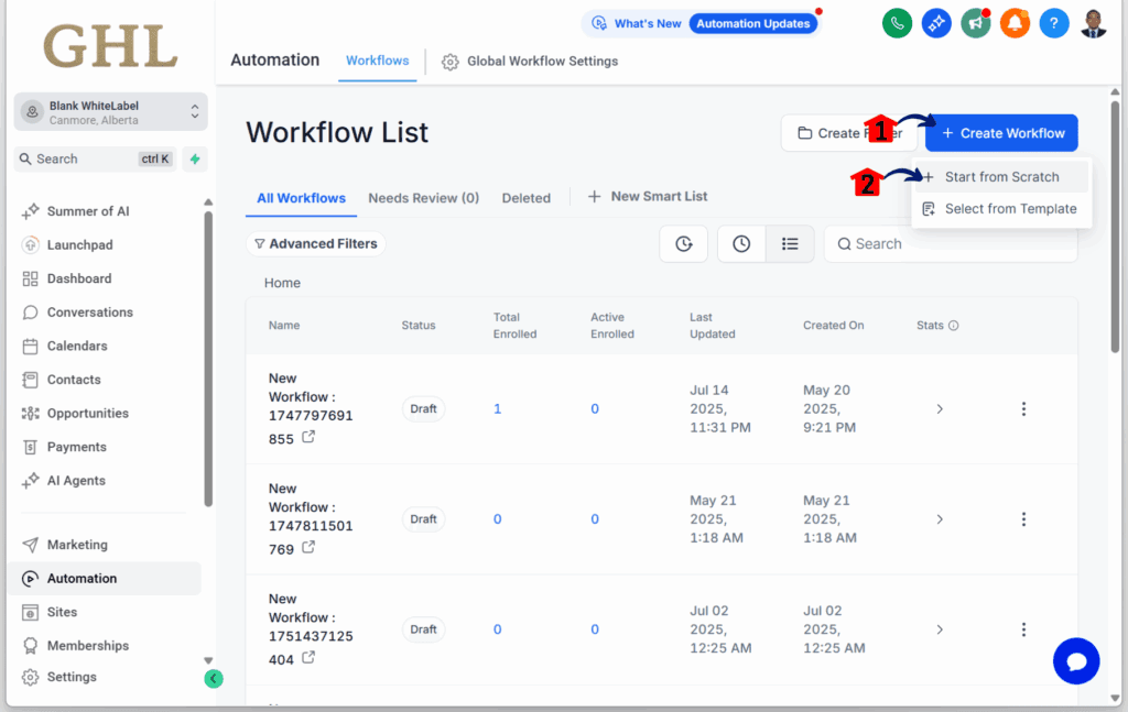 mini-guide-trigger-email-link-clicks-create creating a new workflow