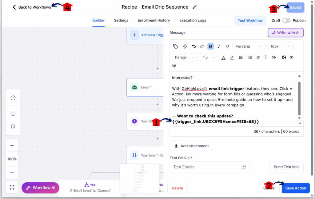 mini-guide-trigger-email-link-clicks-workflow-library saving the workflow