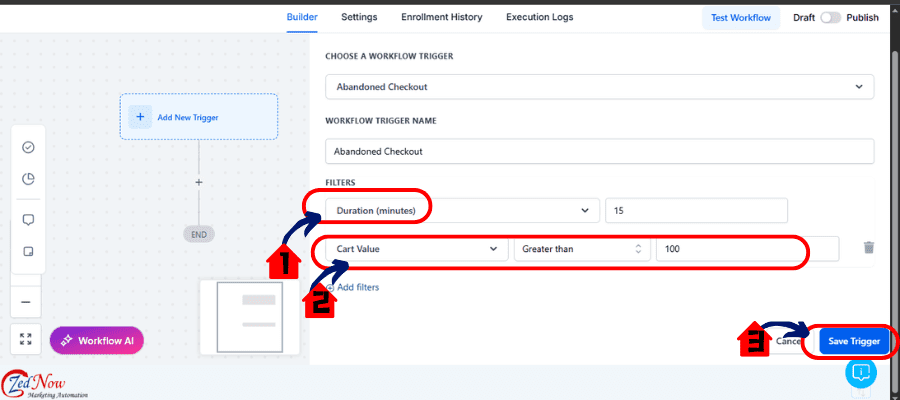 abandoned checkout automation