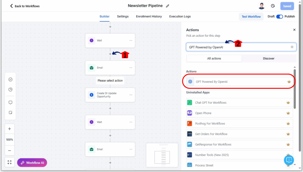 ghl-gpt-5-workflows-2 GPT-5 Workflows - Add a GPT-Powered Action to Your Workflow
