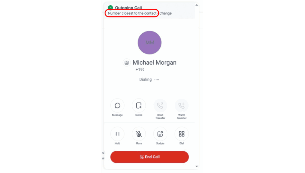 ghl-local-presence-dialing-10 Calling using GHL Number Changes