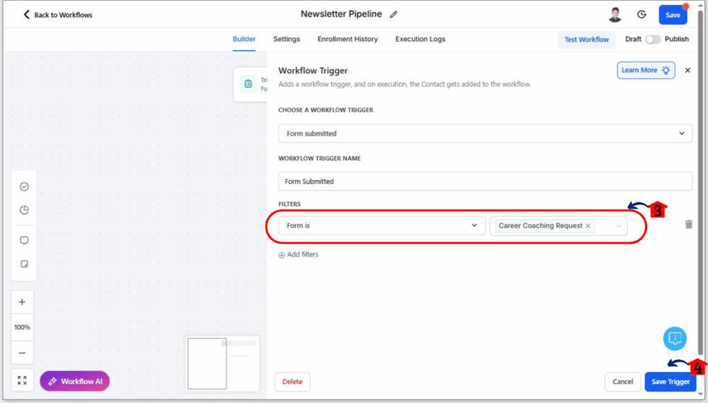 ghl-newsletter-automation-10 Newsletter Automation - Set the Workflow Trigger