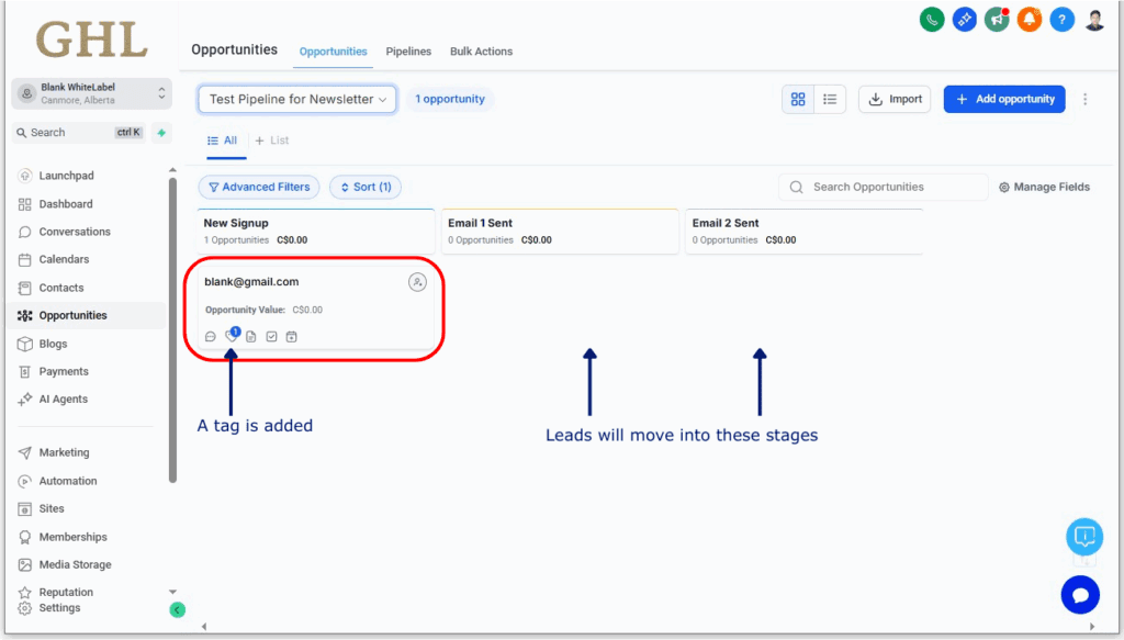 ghl-newsletter-automation-22 Lead in the Pipeline