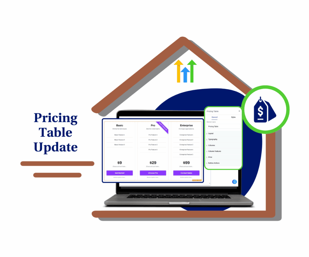 GHL Pricing Table Update