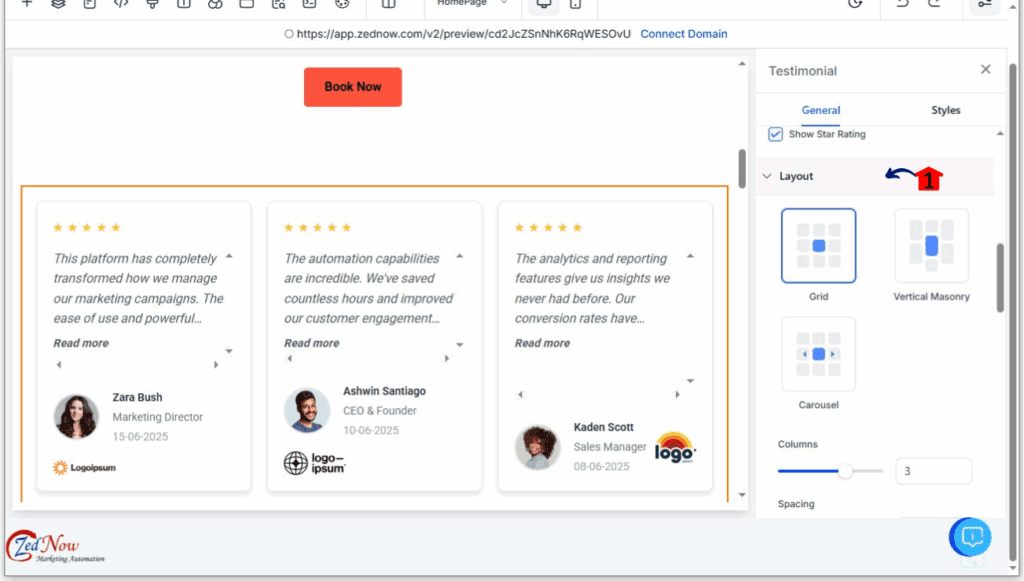 ghl-website-testimonial-section-5 Select a Layout