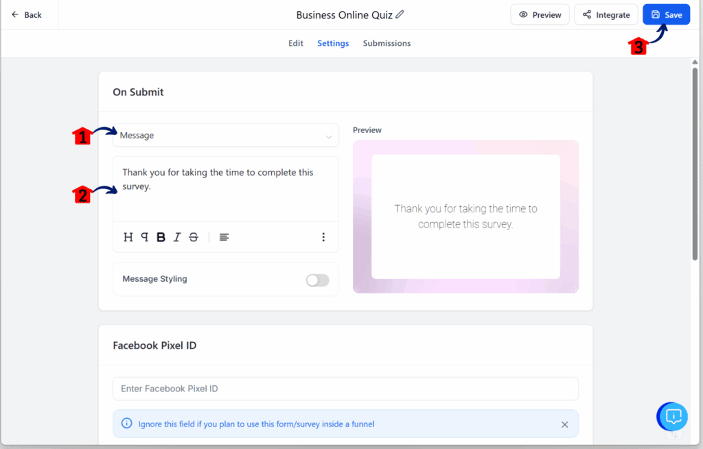 main-guide-quiz-funnel-configure-submission-action quiz funnel builder – Style the Form Layout