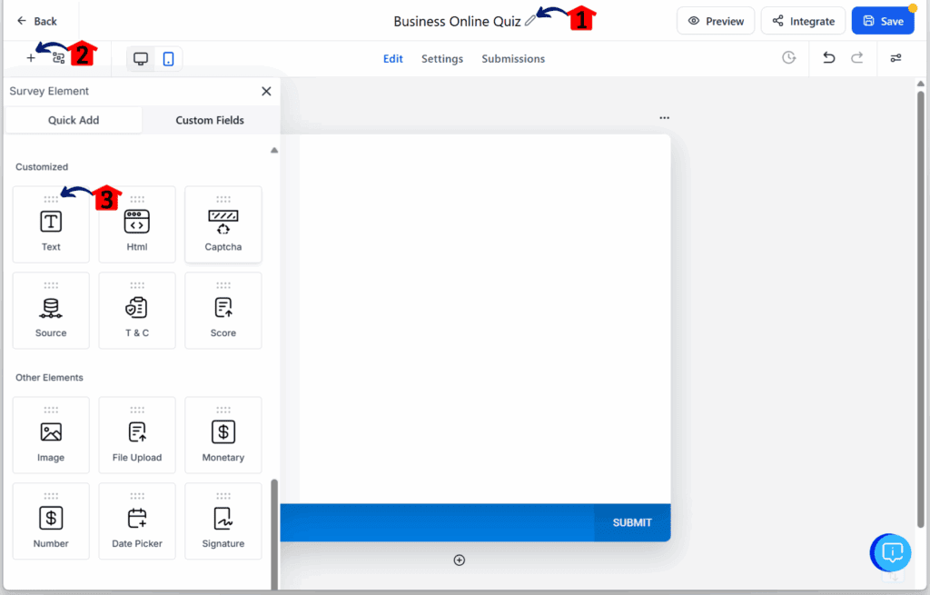 main-guide-quiz-funnel-open-survey-editor quiz funnel builder – Create a New Survey