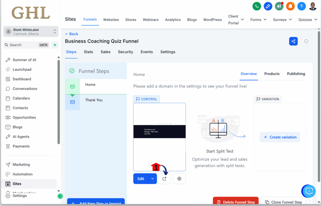 main-guide-quiz-funnel-preview-funnel quiz funnel bquiz automation flow – Add an Email Action to Branch 1uilder – Add an Email Action to Branch 1