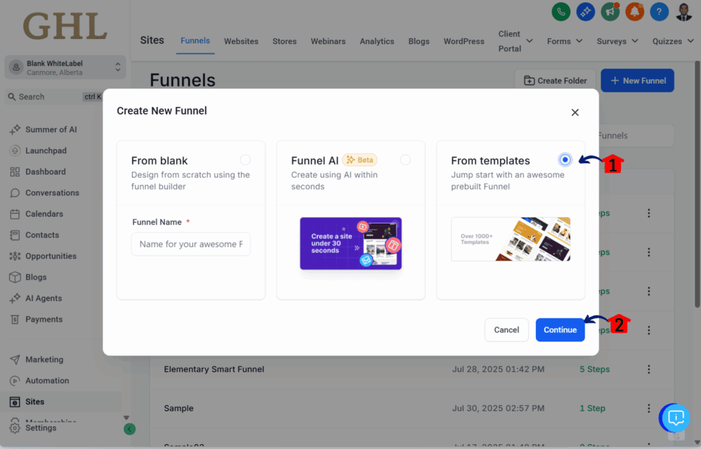 main-guide-quiz-funnel-start-from-templates quiz funnel builder – Create a New Workflow