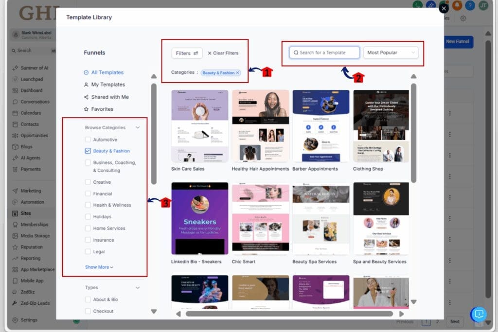 marketing-templates-graphic03 accessing and customizing templates - search
