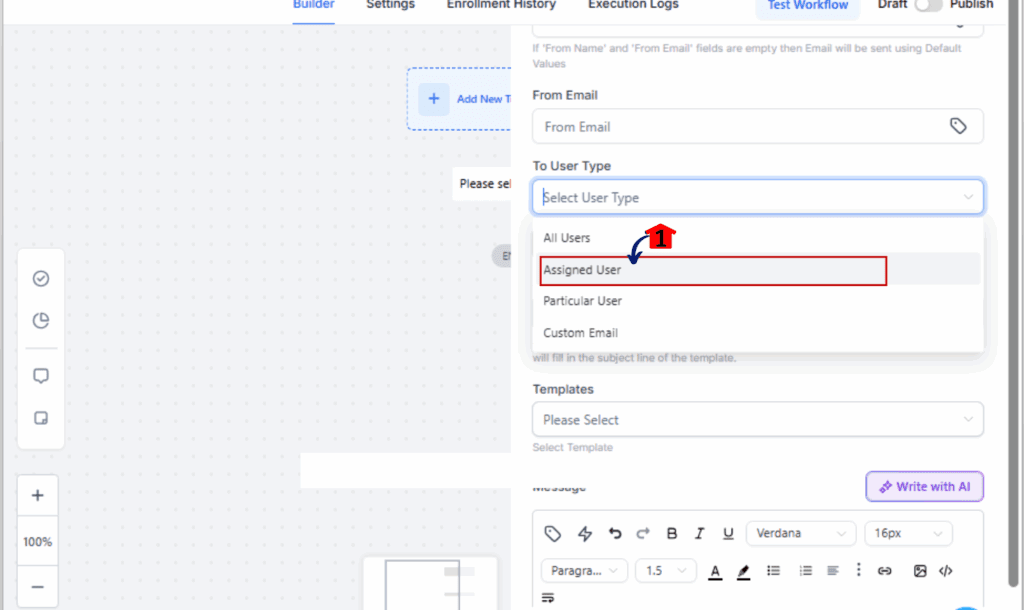 Internal Email Automation - Decide who gets the notification.