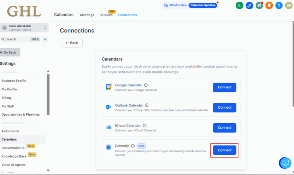 GHL Calendly integration
- Connect Your Calendly Account