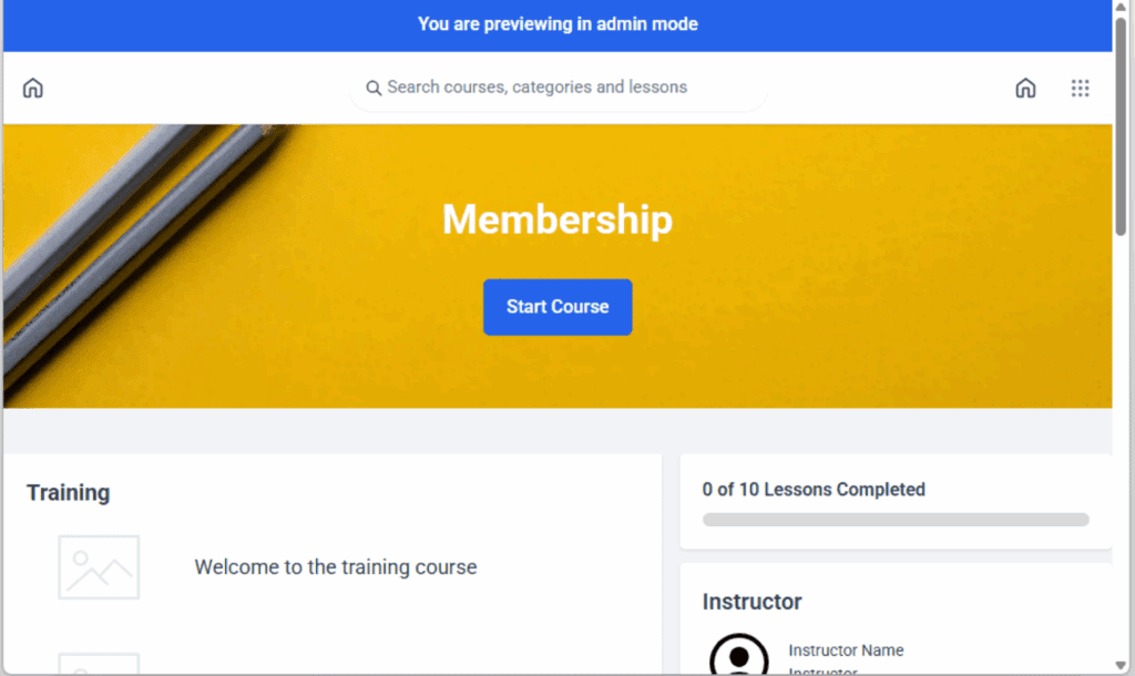 GHL course preview speed
- Review All Preview Styles