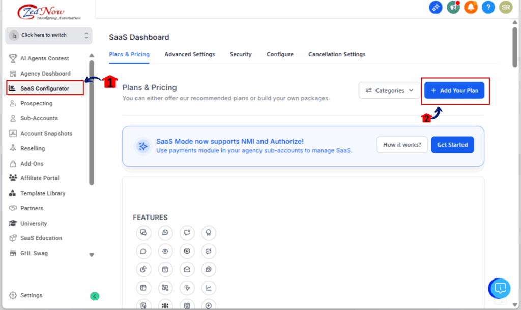 GHL Custom payment gateway
- Create Your SaaS Plans