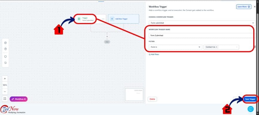 ggg-automated-drip-campaigns-02 ghl automated drip campaigns adding trigger