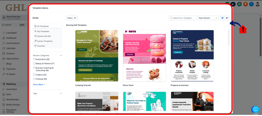 ggg-email-broadcast-02 ghl Email template library
