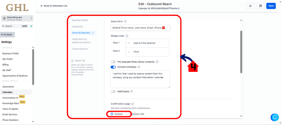 ggg-native-calendar-form-07 ghl calendar Form configuration