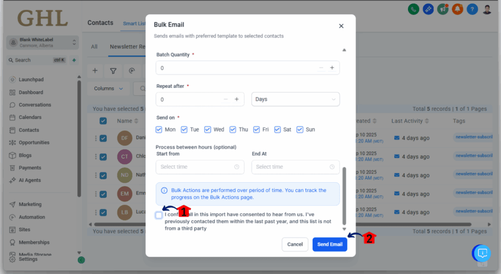 ghl-bulk-drip-automation-5 Bulk Drip Automation in GHL - Start the Bulk Email Sending
