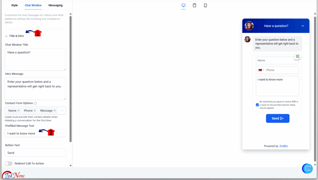 ghl-chat-widget-message-4 GoHighLevel Chat Widget - Edit the Chat Widget Message