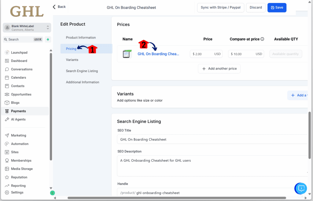 ghl-download-button-digital-products-prices GHL digital product downloads – Open Product Settings