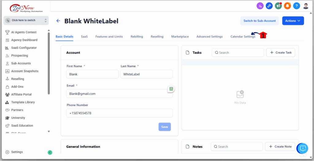 ghl-service-booking-system-2 Service Booking System - Navigate to the Calendar Settings