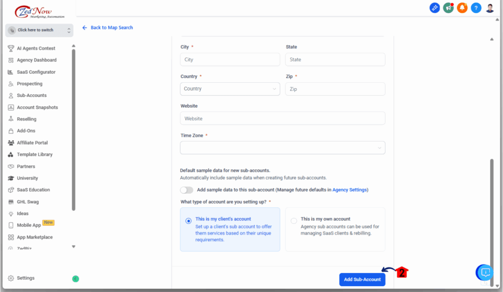 ghl-sub-account-setup-6 Sub-Account Setup in GHL - Add Your Business Details