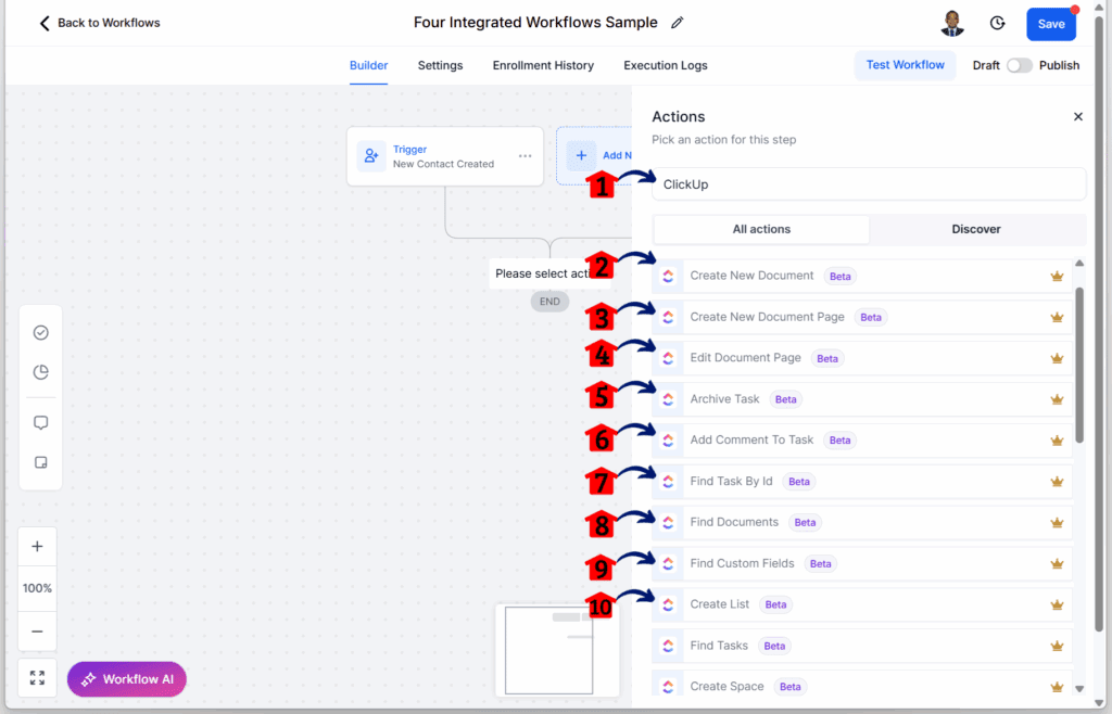 main-guide-airtable-clickup-google-contacts-notion-elements-project Workflow automation tools - Add ClickUp Actions