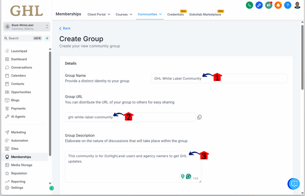 main-guide-create-manage-community-create GoHighLevel Online Community Management – Create Your Community Group