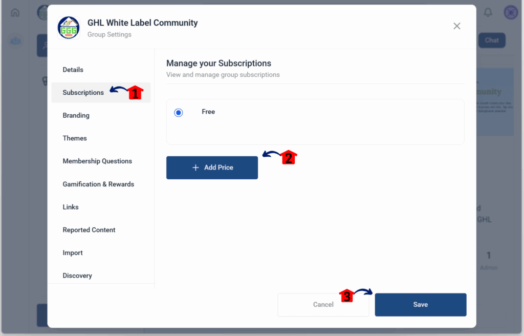 main-guide-create-manage-community-subscriptions GoHighLevel Online Community Management – Manage Subscriptions