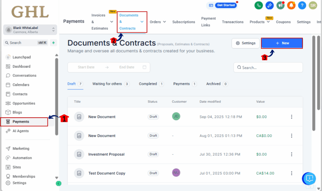How to Use Reusable Document Blocks in GHL