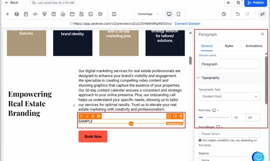 GoHighLevel form builder tools - Edit or Reposition the Cloned Item