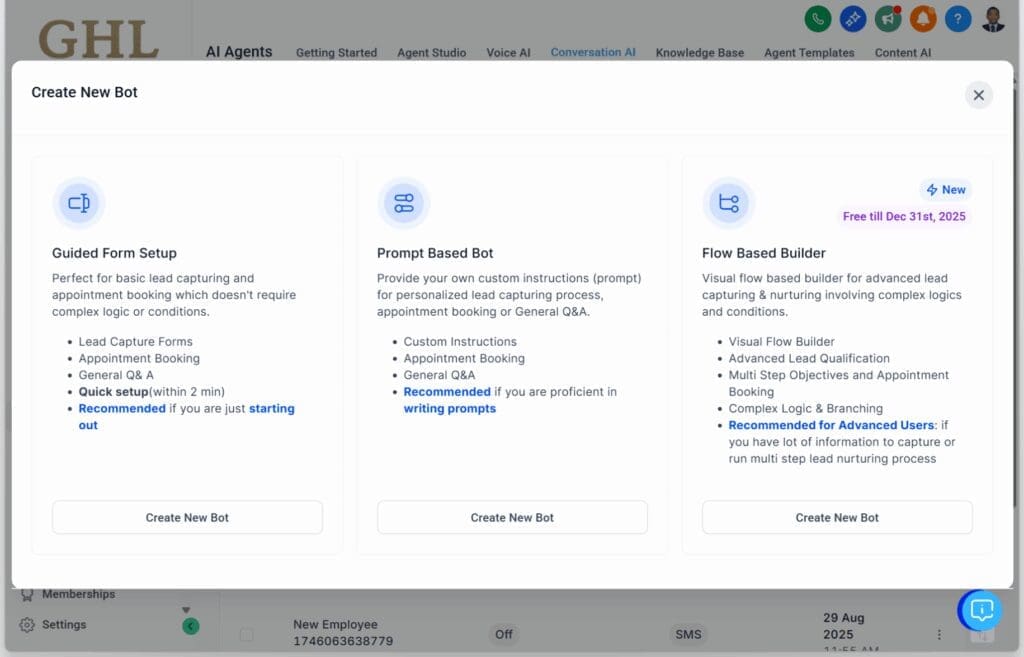 ghl-level-up-updates-summary-ai-features-flow-based-builder GoHighLevel AI marketing tools – Conversation AI V3 – New Flow-Based Builder
