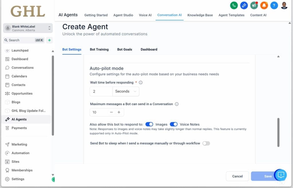 ghl-level-up-updates-summary-ai-features-respond-audio AI marketing tools – Conversations AI – Bots Can Now Respond to Audio