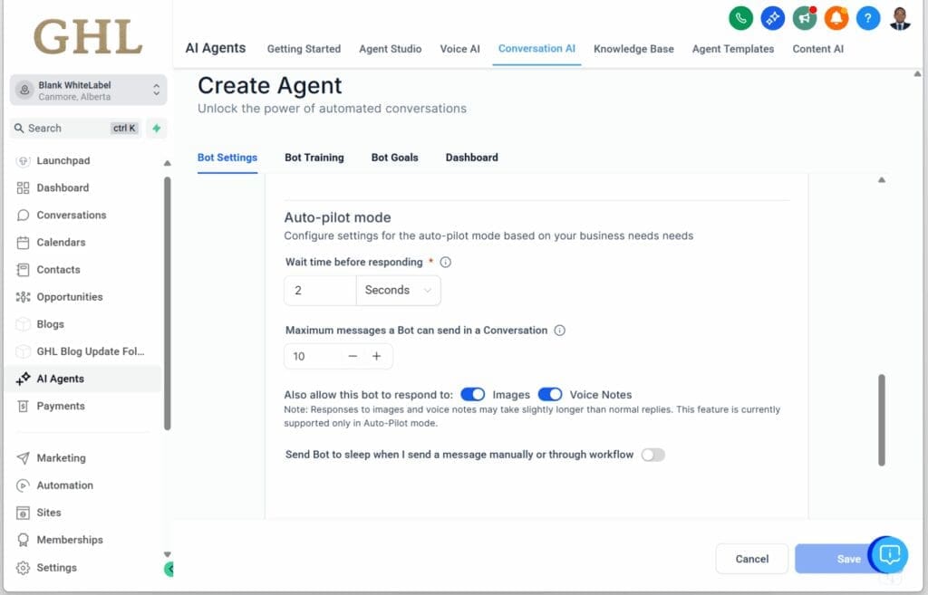 ghl-level-up-updates-summary-ai-features-respond-images GHL AI marketing tools – Conversations AI – Bots Can Now Respond to Images