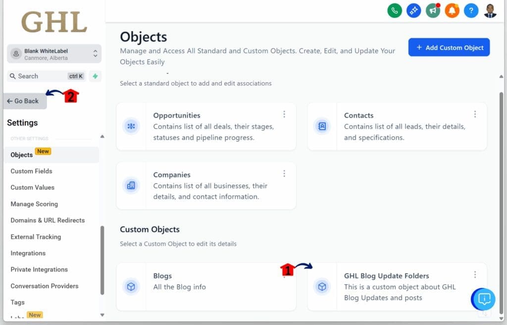 ghl-subaccount-widgets-custom-objects-back