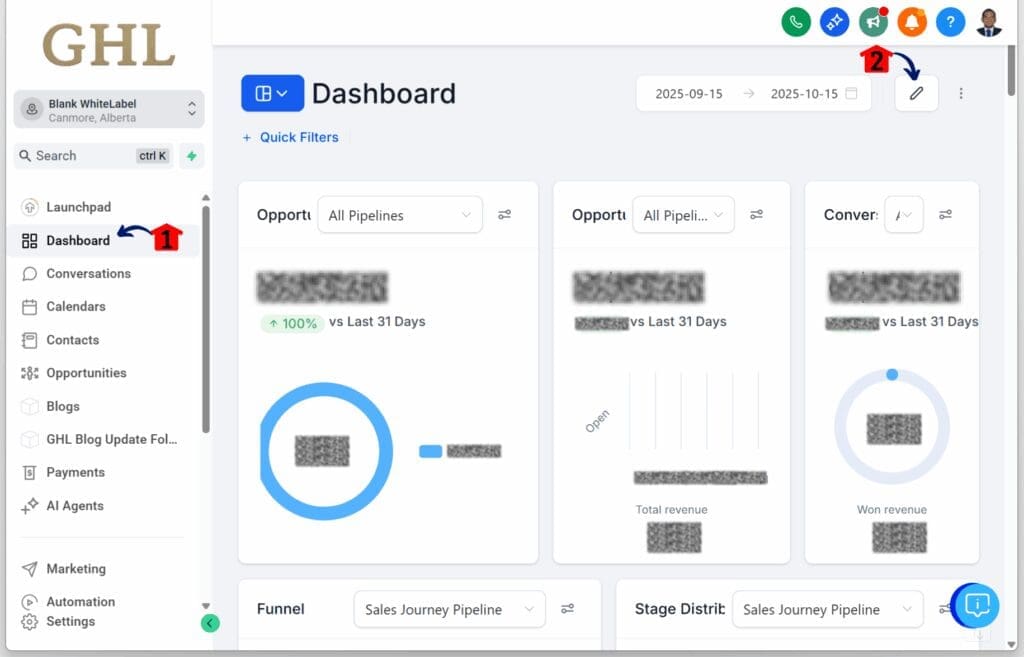 ghl-subaccount-widgets-custom-objects-edit How to Add Custom Object Widgets inside Dashboard or Report
